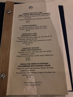 Menu photo 1 Steinbecks Baja California Sur, BCS Menu photo 1 Steinbecks Baja California Sur, BCS
