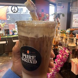 Banana Bread Latte with Oatmilk and a Quad shot taste was amazing. I will be going back everytime I'm in the area of Modesto CA Banana Bread Latte with Oatmilk and a Quad shot taste was amazing. I will be going back everytime I'm in the area of Modesto CA