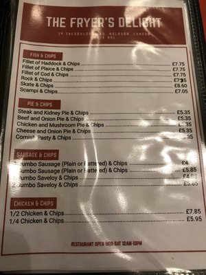 Menu photo 5 Fryers Delight London, XGL Menu photo 5 Fryers Delight London, XGL