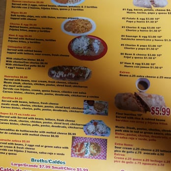 El Rinconcito - Menu - Mexican Near Me - Round Rock, Texas