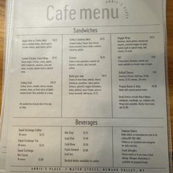Annie's menu