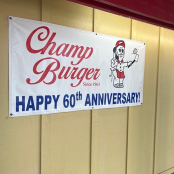 Champ Burger - 60th anniversary - Burgers Near Me - Houston, Texas