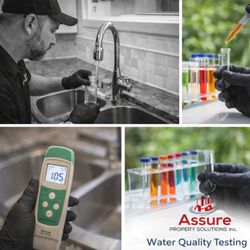 Assure Property Solutions Inc. - Professional water quality testing helps identify contamination concerns and supports safer drinking water for your home or property.