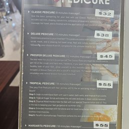 Nail menu