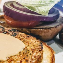 Monsoon Burger - Build Your Own Garden Burger From the Toppings and Sauce Bar