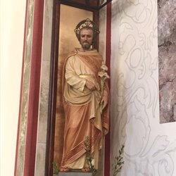 St. Benedict statue.