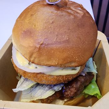 Unninae K-Burger - Bulsae - Whole Shrimp Patty, Breaded Chicken Breast Patty, fresh lettuce, onion mayo, and tartar - Burgers Near Me - Los Angeles, California Unninae K-Burger - Bulsae - Whole Shrimp Patty, Breaded Chicken Breast Patty, fresh lettuce, onion mayo, and tartar - Burgers Near Me - Los Angeles, California