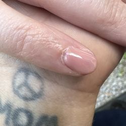 Photo for the review recently posted not even 45 minutes and it's peeling off!!