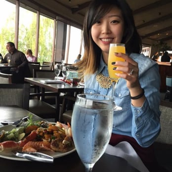 Palisade - Happy with my mimosa :) - Seafood Near Me - Seattle, Washington