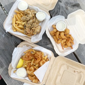 The Shrimp Shack - Oysters, colossal prawns, and popcorn shrimp. All very yummy and fresh. - Seafood Near Me - Anacortes, Washington The Shrimp Shack - Oysters, colossal prawns, and popcorn shrimp. All very yummy and fresh. - Seafood Near Me - Anacortes, Washington