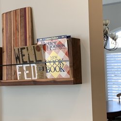 Steady Plainsmen Woodworking - Custom floating shelves turned out exactly as we wanted!