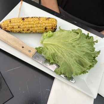 The Hangry Bison - Lettuce wrapped bison burger with roasted corn. Very good. - New American Near Me - Lake Mary, Florida