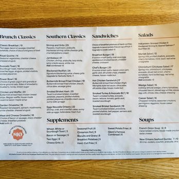 Glenn's Cafe - Menu (as of June 2025) - Wine Bars Near Me - Columbia, Missouri