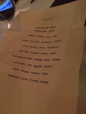 Menu photo 2 Sidart Auckland, AUK
