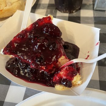 The Farm Kitchen - Cheesecake with Berry toppings - Diners Near Me - Shelbyville, Kentucky