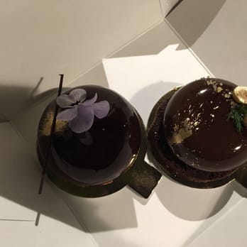 KOI Dessert Bar - The Nutella Nom (gold) and Mookie (purple). - Desserts Near Me - Chippendale, NSW KOI Dessert Bar - The Nutella Nom (gold) and Mookie (purple). - Desserts Near Me - Chippendale, NSW