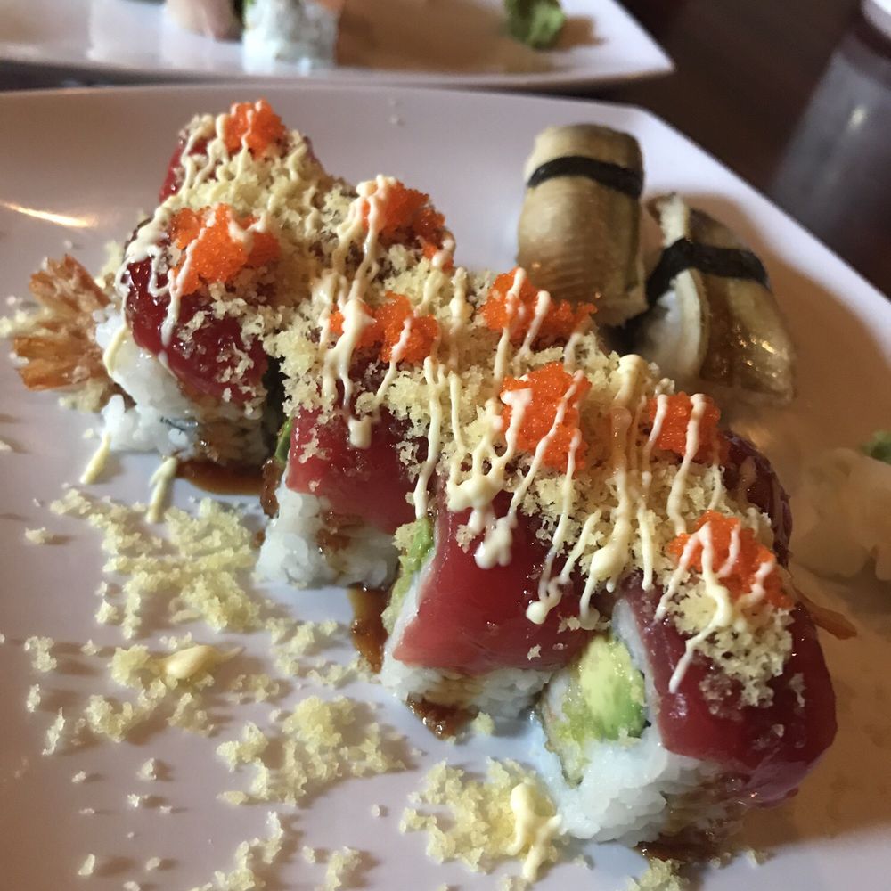Kai Sushi - South Loop - Ocean roll with 2 unagi nigiri. Get this. - Sushi Bars Near Me - Chicago, Illinois Kai Sushi - South Loop - Ocean roll with 2 unagi nigiri. Get this. - Sushi Bars Near Me - Chicago, Illinois