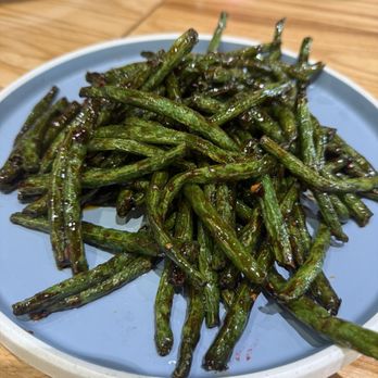 Serious Sanji - Garlic green beans (authentic restaurants would also serve this with ground meat) - Dim Sum Near Me - Boynton Beach, Florida Serious Sanji - Garlic green beans (authentic restaurants would also serve this with ground meat) - Dim Sum Near Me - Boynton Beach, Florida