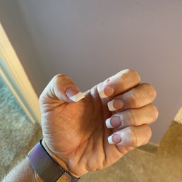 Powder French tip Powder French tip