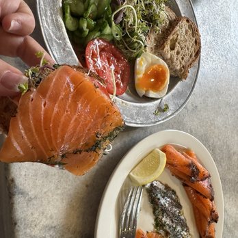 Gjusta - Fish & Egg Plate (Three Options) - Bakeries Near Me - Venice, California Gjusta - Fish & Egg Plate (Three Options) - Bakeries Near Me - Venice, California