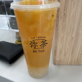 Mi Tea - Passion fruit and orange juice fruit tea, lychee jelly - Bubble Tea Near Me - North Miami Beach, Florida Mi Tea - Passion fruit and orange juice fruit tea, lychee jelly - Bubble Tea Near Me - North Miami Beach, Florida
