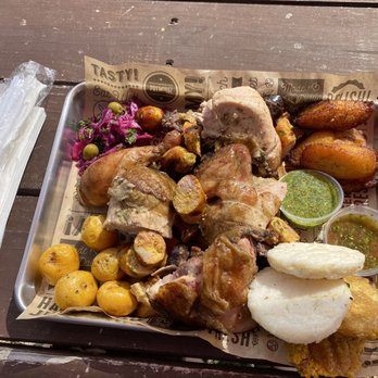 Ninja Chicken - Sampler platter (for 2) - Food Trucks Near Me - Austin, Texas Ninja Chicken - Sampler platter (for 2) - Food Trucks Near Me - Austin, Texas