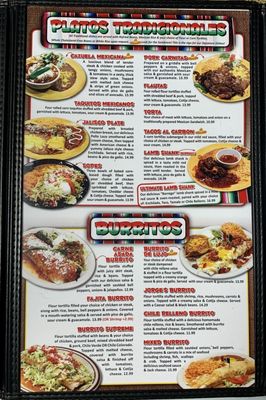 Menu photo 4 Carlitos Mexican Restaurant Red Bluff, CA