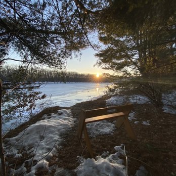 Les Clark Nature Trail - bench - Hiking Near Me - Concord, New Hampshire