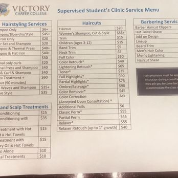 Victory Career College - Cost of services done by students - Massage Schools Near Me - Carson, California