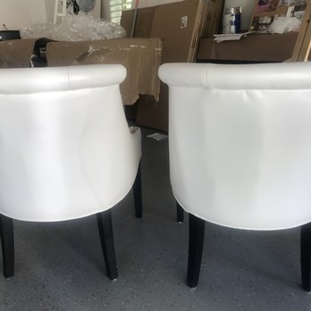 Fast & Great Upholstery - Wood frame protruding out because they didn't put seams down the back and appropriate padding. Lumpy work at the seams. Chair - was redone - Furniture Reupholstery Near Me - Atlanta, Georgia Fast & Great Upholstery - Wood frame protruding out because they didn't put seams down the back and appropriate padding. Lumpy work at the seams. Chair - was redone - Furniture Reupholstery Near Me - Atlanta, Georgia