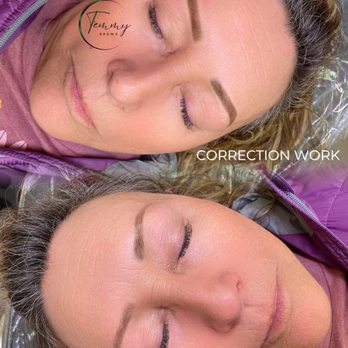 Temmy Brows - Correction Work over old Microblading (from another artist) - Permanent Makeup Near Me - San Diego, California Temmy Brows - Correction Work over old Microblading (from another artist) - Permanent Makeup Near Me - San Diego, California