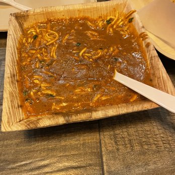 Eggmania - a plate of noodles and gravy - Indian Near Me - Chelmsford, Massachusetts Eggmania - a plate of noodles and gravy - Indian Near Me - Chelmsford, Massachusetts