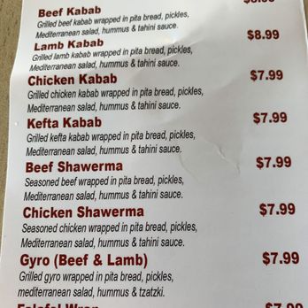 Kabab Grill Restaurant - Wraps & Sandies - Mediterranean Near Me - Westminster, California