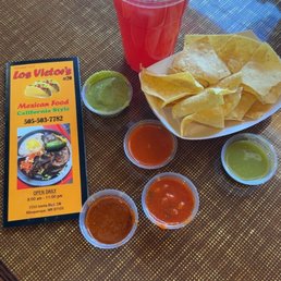 Complementary chips and salsa Complementary chips and salsa