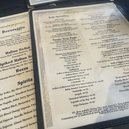 Menus for the full picture! Menus for the full picture!
