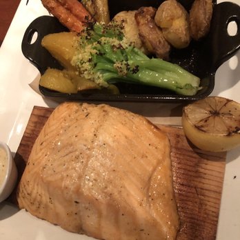 Seasons 52 - Cedar plank salmon - New American Near Me - Boca Raton, Florida Seasons 52 - Cedar plank salmon - New American Near Me - Boca Raton, Florida