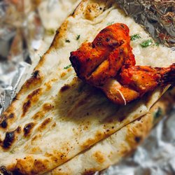 The Bollywood Bistro - Tandoori Chicken and Garlic Naan (ordered via UberEats)