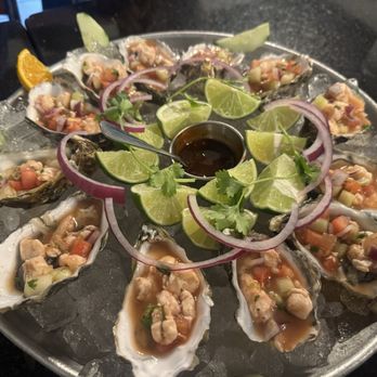 Mariscos La Capital - Dozen oysters with ceviche - Seafood Near Me - National City , California Mariscos La Capital - Dozen oysters with ceviche - Seafood Near Me - National City , California