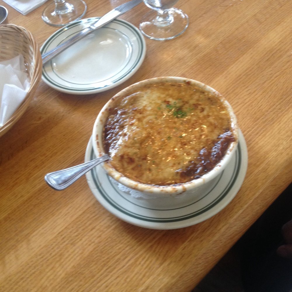 Baldwin Saloon - A bowl of their French Onion. And yes, I will confirm what many have said, it was phuch~ing awesome. - American Near Me - The Dalles, Oregon Baldwin Saloon - A bowl of their French Onion. And yes, I will confirm what many have said, it was phuch~ing awesome. - American Near Me - The Dalles, Oregon