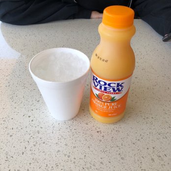Steve's CharBurger - Cup of ice with my OJ. - Burgers Near Me - Torrance, California Steve's CharBurger - Cup of ice with my OJ. - Burgers Near Me - Torrance, California