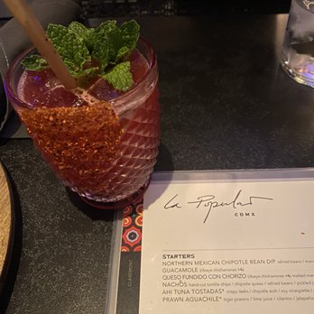 La Popular - Hibiscus margarita - Cocktail Bars Near Me - Claremont, California