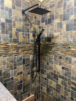 Full bathroom remodel. - This bathroom was completely remodeled as out customers wished. All new, sinks, toilet, and shower fixtures. Full bathroom remodel. - This bathroom was completely remodeled as out customers wished. All new, sinks, toilet, and shower fixtures.
