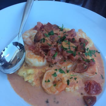 Seasons 52 - LOTS of shrimp not enough grits. But delicious! - New American Near Me - Costa Mesa, California Seasons 52 - LOTS of shrimp not enough grits. But delicious! - New American Near Me - Costa Mesa, California