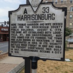 Harrisonburg Historical Marker - Harrisonburg Historical Marker