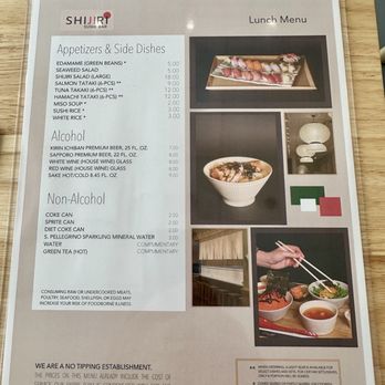 Shijiri Sushi Bar - Lunch Menu page 1, Nov 2025. - Japanese Near Me - Morrisville, North Carolina Shijiri Sushi Bar - Lunch Menu page 1, Nov 2025. - Japanese Near Me - Morrisville, North Carolina