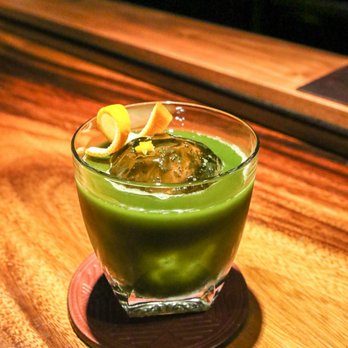Bar Leather Apron - Macha in a cocktail?...yes please! - Cocktail Bars Near Me - Honolulu, Hawaii