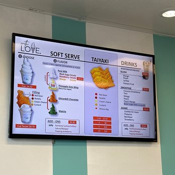 With Love, - Menu - Ice Cream & Frozen Yogurt Near Me - San Gabriel, California With Love, - Menu - Ice Cream & Frozen Yogurt Near Me - San Gabriel, California