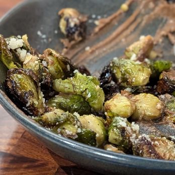 Serious Pie Totem Lake - Charred brussel sprouts. Delicious sauce too. - Pizza Near Me - Kirkland, Washington