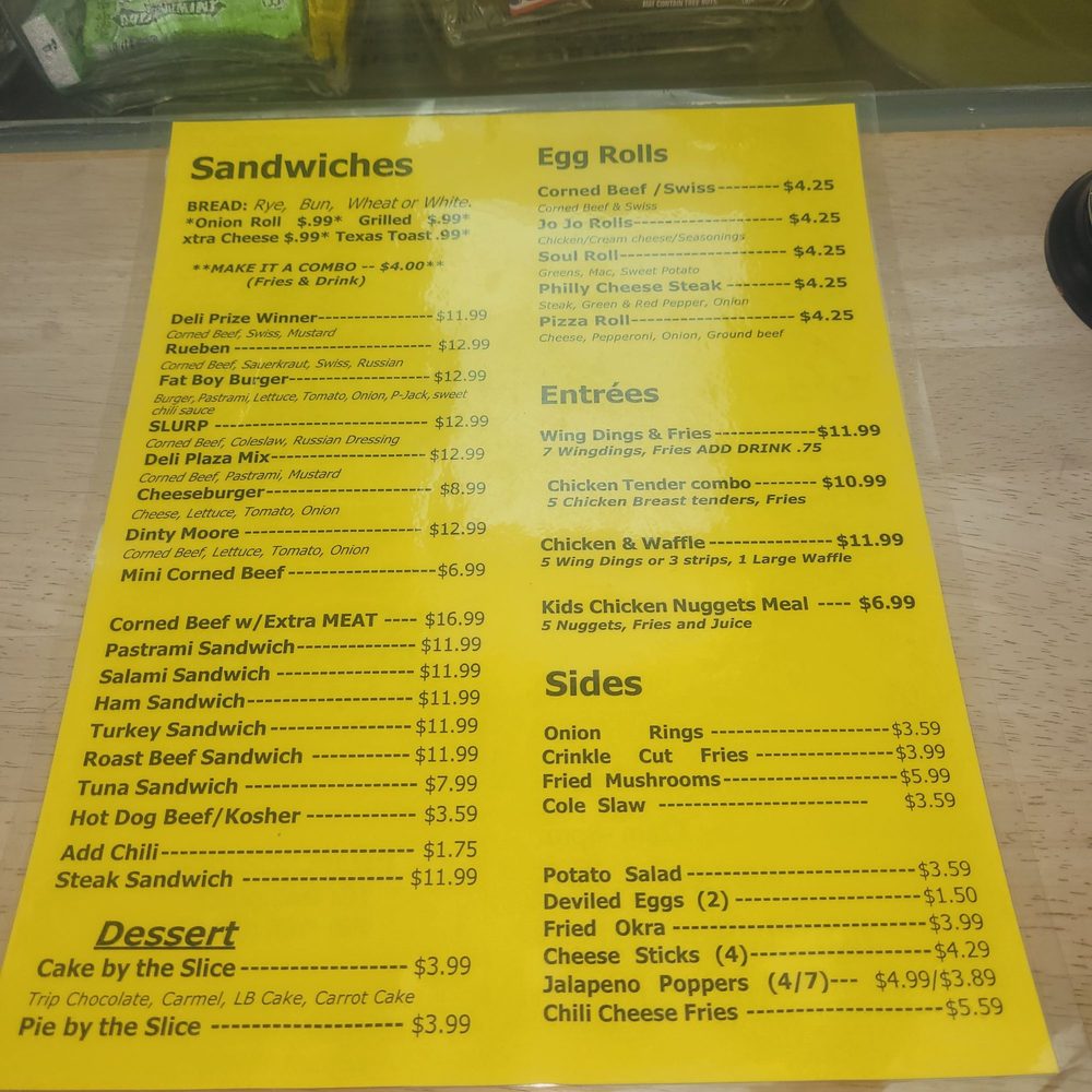 Deli Plaza - Menu - Delis Near Me - Detroit, Michigan Deli Plaza - Menu - Delis Near Me - Detroit, Michigan