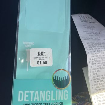 BB's Grocery Outlet - This is a hairbrush that was turned over with the cardboard to disguise it's missing FRAUD that's what's called - Grocery Near Me - Myerstown, Pennsylvania